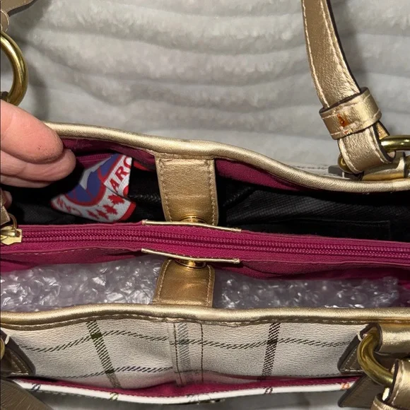 Coach Peyton Tattersal Tote, EUC - Picture 10 of 15